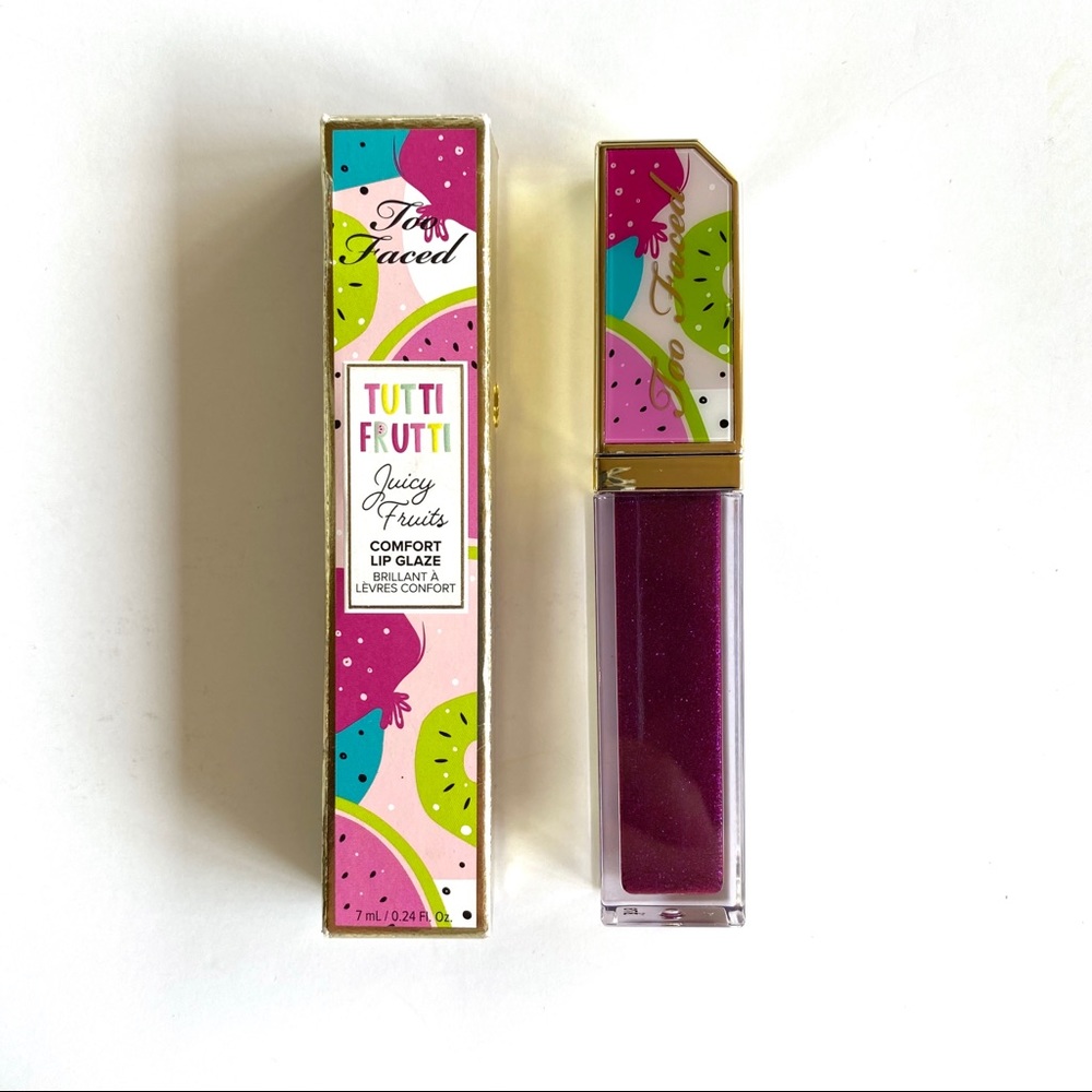 🆕 NIB Too Faced Tutti Frutti Comfort Lip Glaze